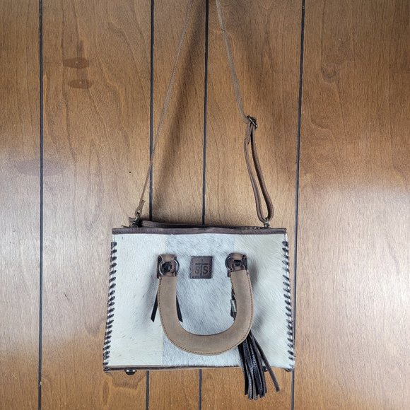STS Ranchwear Handbags - STS Ranchwear Satchel Cowhide Leather Purse